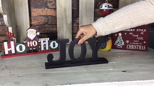 Watch Wood Joy Sign for Home Decor Wooden Joy Block Letters on Amazon Live