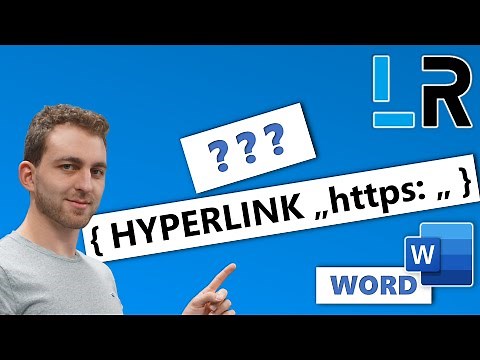 MS Word ✅ Remove weird brackets around { HYPERLINK }