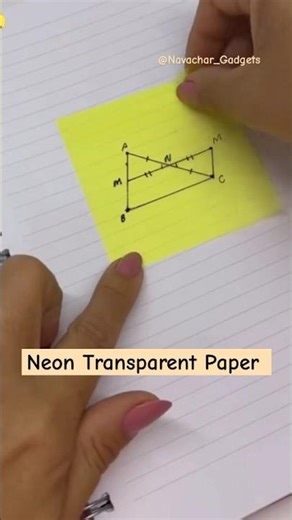 Neon Transparent Paper for Students! Easy Diagram Tracing Hack #paper #tracing #easy #hack