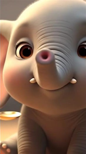 Cute Elephant Eating ASMR 🐘 #animal #ai #aiart #aiasmr #eatingsounds #asmr #animal #shorts #ai #asm