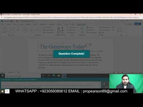 Word Ch02 Simulation Exam | MS Word Chapter 2 Simulation Exam