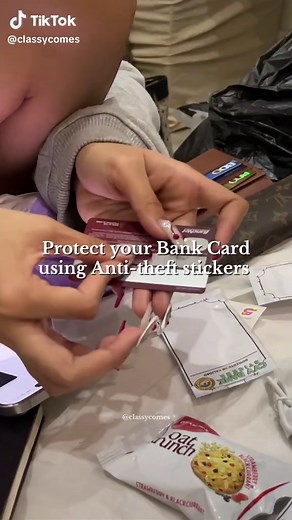 Protect Your Bank Card with Anti-Theft Stickers