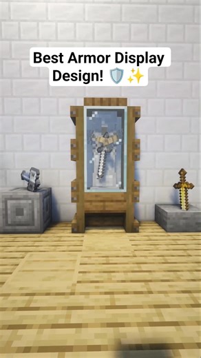 EPIC Armor and Weapon Display Build! ⚔️🛡️ #minecraft