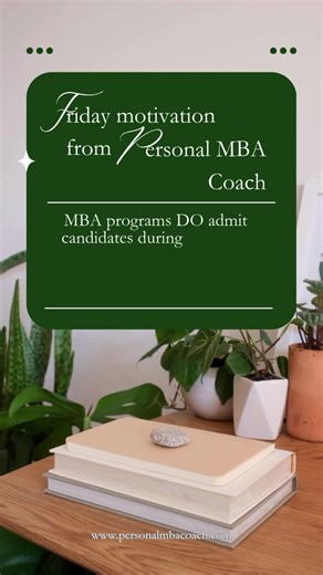 Friday Motivation from Personal MBA Coach