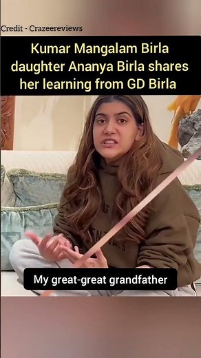 Billionaire Ananya Birla Reflects on Lifelong Learning — from Her Great-Grandfather GD Birla #shorts
