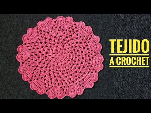 TUTORIAL CÓMO TEJER CARPETA A CROCHET paso a paso para Principiantes/Crochet Tutorial Projects/Teje
