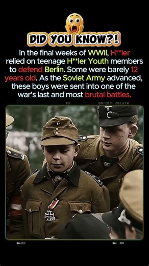 12-Year-Olds Forced Into Battle as Nazi Germany Collapsed #ww2 #darkhistory #shorts