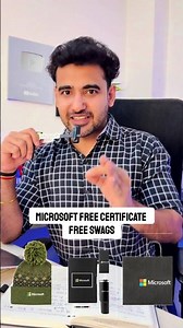 🚀 Microsoft Free Certification + Free Swags for Students! #shortvideos