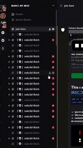 Discord nuke bot 40k pings in 2 minutes without admin permissions