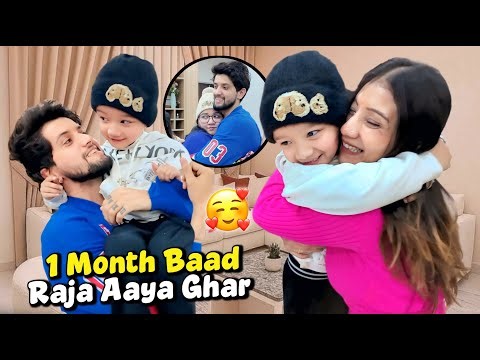 Itne din baad raja aaya ghar wapis 🥹 | Emotional moment