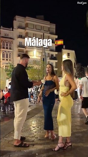 Lively nightlife Malaga City Plaza Uncibay Costa del Sol 😊😮🇪🇸 #shorts #travel #trending