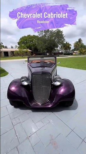 1934 Chevrolet Cabriolet Roadster - Description