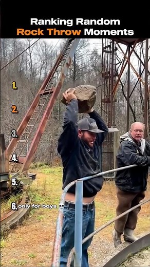 Ranking Random Rock Throw Moments #shortsviral #ranking