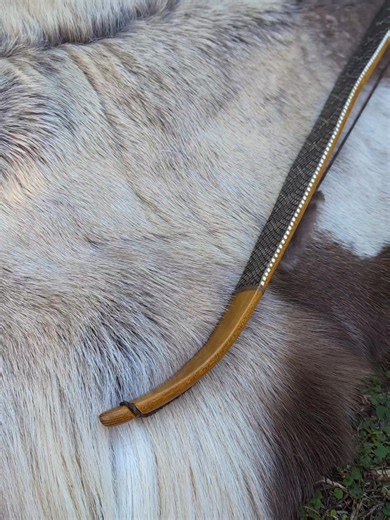 10K views · 406 reactions | Here's a couple looks at a new HuntPrimitive custom bow headed to its new shooter. It's about 60" long and 65# @ 27". Osage backed with stretched rawhide, veneered with Western diamondback skins. It's a heck of a hunting bow for sure! Another look at it is in the comments. | HuntPrimitive / Gill's Primitive Archery | Facebook