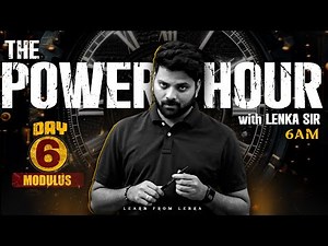 The Power Hour Day 6 - Modulus | Modulus Function , Quadratic equation |EAMCT EAPCET