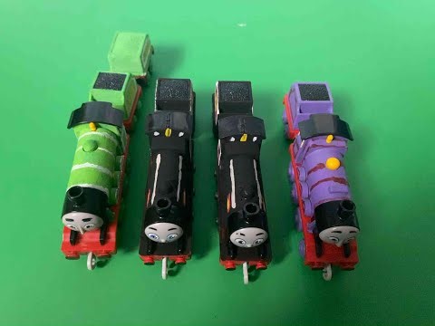 Donald, Douglas, Flying Scotsman, and purple tender engine custom (reuploaded)