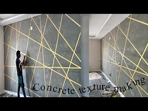 How to make concrete finish on interior and exterior walls|cement texture