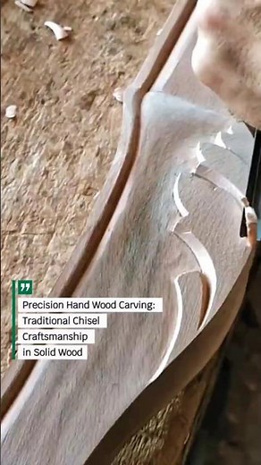 Precision Hand Wood Carving: Traditional Chisel Craftsmanship in Solid Wood