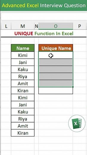 UNIQUE Function & Relative Reference in Excel | Excel Tips & Tricks for Beginners