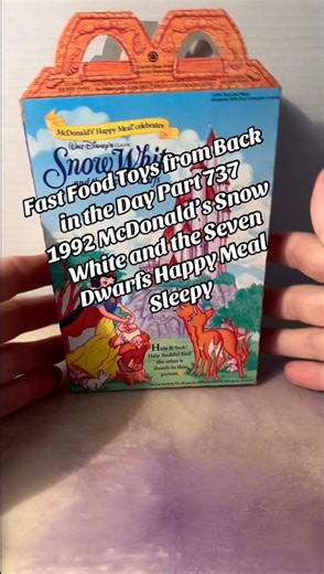 217K views · 3.5K reactions | That box art though  Fast Food Toys from Back in the Day Part 737 1992 McDonald’s Snow White and the Seven Dwarfs Happy Meal Sleepy #snowwhite #McDonalds #happymeal #90snostalgia #90skids #90stoys #backintheday | CPJ Collectibles | Facebook