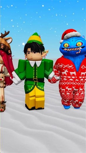 huntrx does the como lo mueve trend but christmas❄️🎄#robloxshorts #roblox