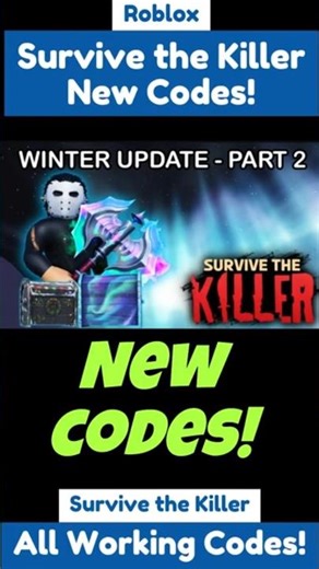 New Survive the Killer Codes - New Codes For Survive the Killer Roblox! Kringler's Return!