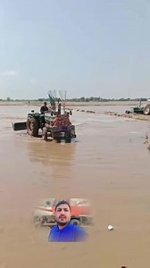Flood in Punjab Tractor for Agriculture Tractor Stuck in flood water #fbreels #foryoupagereels #facts #viral #tractor | X Y Z PK