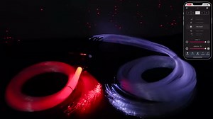 Car Starlight Headliner Kit, 16W Twinkle & Meteor Star Ceiling Lights, 2 in 1 Fiber Optic Light Engine 600pcs*0.02in*9.8ft+240 RGBW Shooting Stars Lights for Car Home Roof Décor