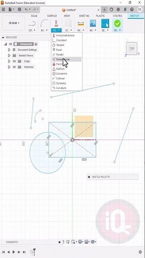 Fusion 360: Midpoint Constraint #3dprinting #fusion360 #fusion360tutorial