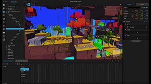 Our hero’s adventures backstage: see how we create hero’s world. He is a fearless explorer, today he will climb the lift. Let us have a look how it looks like. Everything is made with Timeline, parameters’ animation and Triggers. What do you think? | MANU Video Game Maker