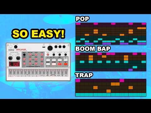 3 EASY Drum Patterns on the Korg Volca Sample (Pop, Boom Bap, Trap)