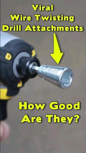 Wire Twisting Drill Attachments - Are They Any Good? #diy