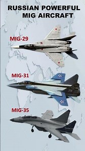 Russian powerful Mig series aircraft | Mig-29 Mig-31 Mig-35 #shorts #short