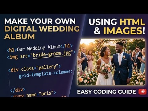 How to Create a 3D Flip Wedding Album using HTML & CSS | Step-by-Step Web Design Tutorial