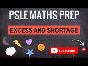 Excess and Shortage Stickers | Learn Problem Sums | PSLE MATHS PREP