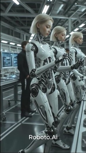 beautiful humanoid robot dance in the laboratory #robot #humanoidrobot #IRC