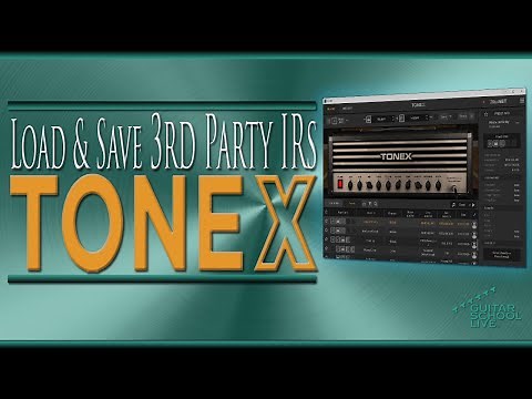 How to load and save 3rd party IRs in Amplitube Tonex