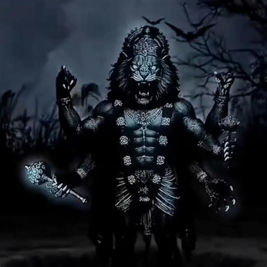 Lord Narasimha 🖤 #youtube #narasimha #edit #shorts