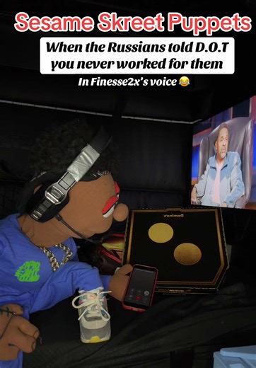 When the Russians tell DOT they don’t know who you are and lock em uppp 😂 #trucker #puppetshow #finesse #shannonsharpe #mikeepps