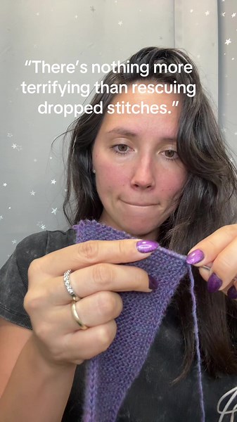 How to Rescue Dropped Stitches in Knitting