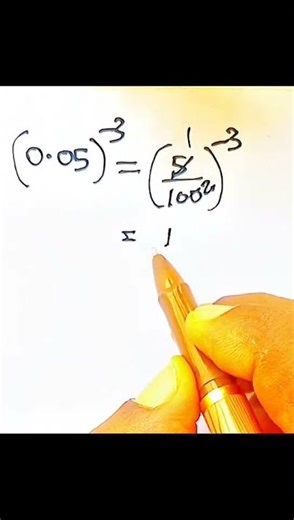 how to evaluate a decimals with a negative power #tutorial #maths #mathstricks #exponential