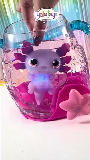 Animagic Lets Glo Axolotl Bubble Reef Playset