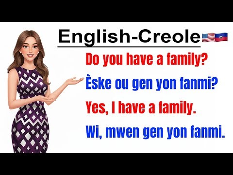 Talking About Your Family 👨👩👧👦 | Simple English Conversations for Beginners | English–Haitian Creole