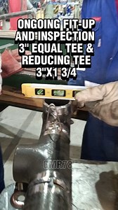 Ongoing Fit-up and inspection 3"equal tee and reducing tee 3*X1 3/4" #fabrication #steel #pipe #construction #fabricator | Christopher Rejano