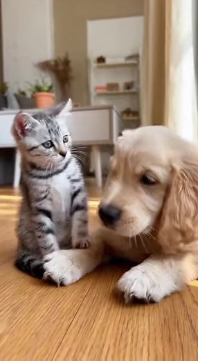 Kitten vs Puppy: Gentle Boop Battle | Kram SM
