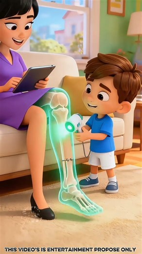 😱“Why did Mummy have a steel plate in her bone? 😲 The X-ray machine revealed a big secret!😮”#shorts