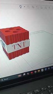 Tutorial de como hacer un TNT de Minecraft en Tinkercad #tutorial #minecraft #tinkercad