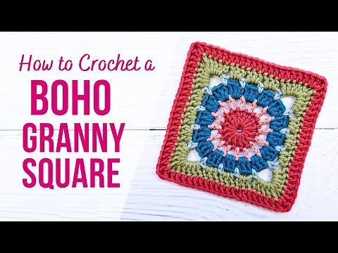 How to Crochet a Boho Granny Square