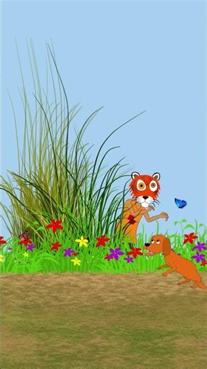 tiger mask prank with dog #animation #comedy #funny #cartoon