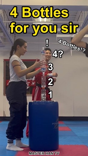 2.4M views · 10K reactions | 屢4 bottles kick speed accuracy challenge...